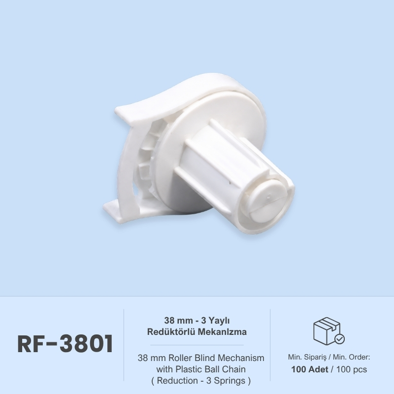 38 mm – 3 Yaylı Redüktörlü Mekanizma