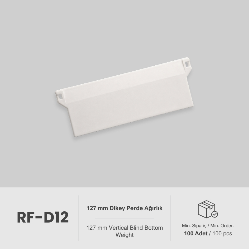 127 mm Dikey Perde Ağırlık